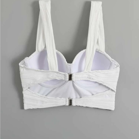 Ruched Bustier Crop Top (Push Up) - Picture 3 of 8